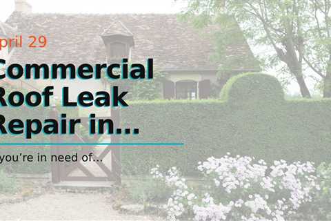 Commercial Roof Leak Repair in Rochester, NY