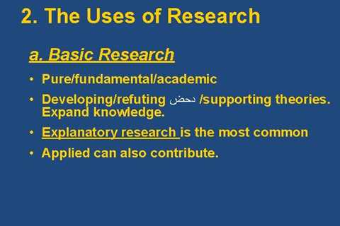 The Conceptualisation of Basic Research