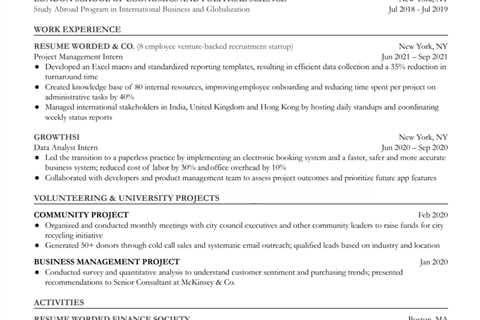 How to Write a Project Manager Skills Resume