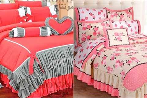Most Comfortable Impressive Designer Fancy Frilly Bedsheets Blankit Pillow Cushion Design Ideas