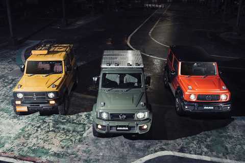 Damd Shows Suzuki Jimny SUVs Styled After G-Class, Defender And Tuned Hustler