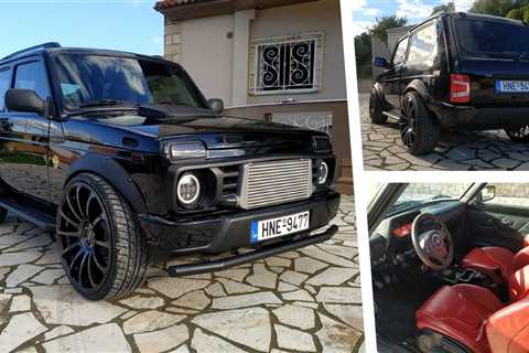 Crazy Lada Niva With 300 HP And 22-Inch Wheels Listed For $37k