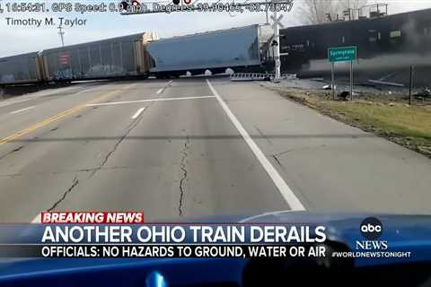 Second Cargo Train Goes Off The Tracks In Ohio In Just Over A Month