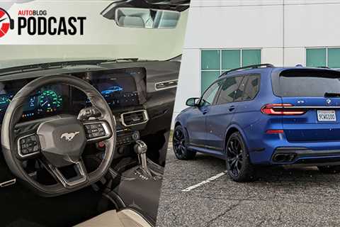 2024 Ford Mustang interior, and we drive the BMW X7 M60i | Autoblog Podcast #771