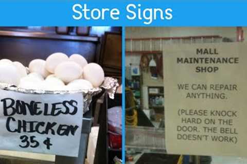 Hilarious Store Signs That Are Almost Too Perfect