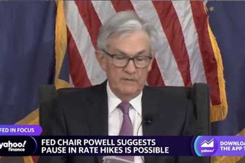 Fed Chair Powell signals a potential rate pause in panel speech