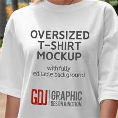 Freebie: Women Oversized T-Shirt Mockup