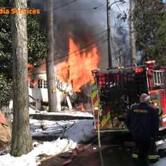 Video from ground and air: Two-alarm house fire in Pennsylvania