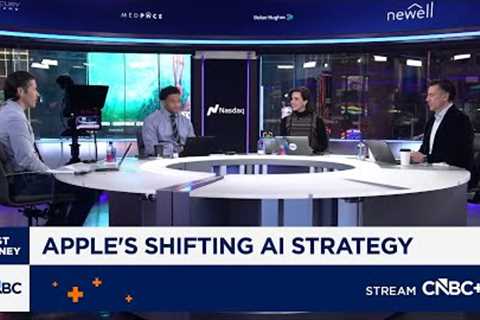 ''Fast Money'' traders react to Apple''s shift in its AI strategy