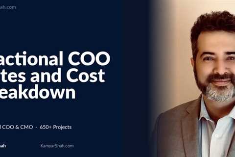 Fractional COO rates range from $3,000 to $15,000 per month for ongoing retainer engagements, or..