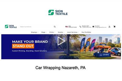 Car Wrapping Nazareth, PA - Sign Textile - 610-508-2776