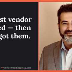 Your best vendor delivered — then you forgot them.