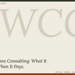 Operations Consulting: What It Is and When It Pays